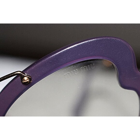 Miu Miu Butterfly Scenique Cat Eye Frame Sunglasses, Violet, Prada Case, New - Picture 5 of 13